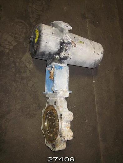 Used Neles Jamesbury 815 L-11-3600-TT 4" Air Operated Butterfly Valve, 316 Stainless Steel Body #27409