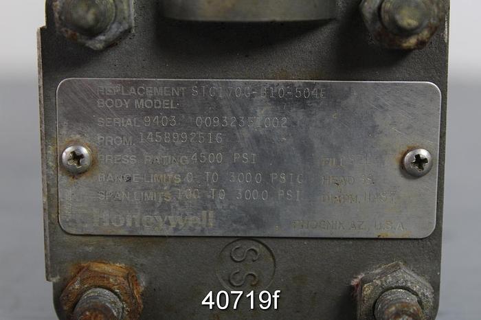 Used Honeywell ST300 Smart Transmitter, Model STG170-F1G-00000-MB.SM.F1C3-514E #40719