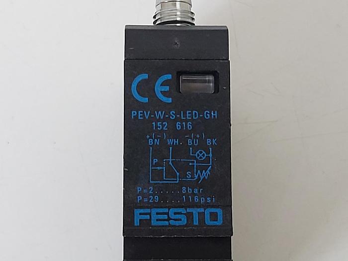 4 Stück Druckschalter, PEV-W-S-LED-GH, 152616, Festo neu