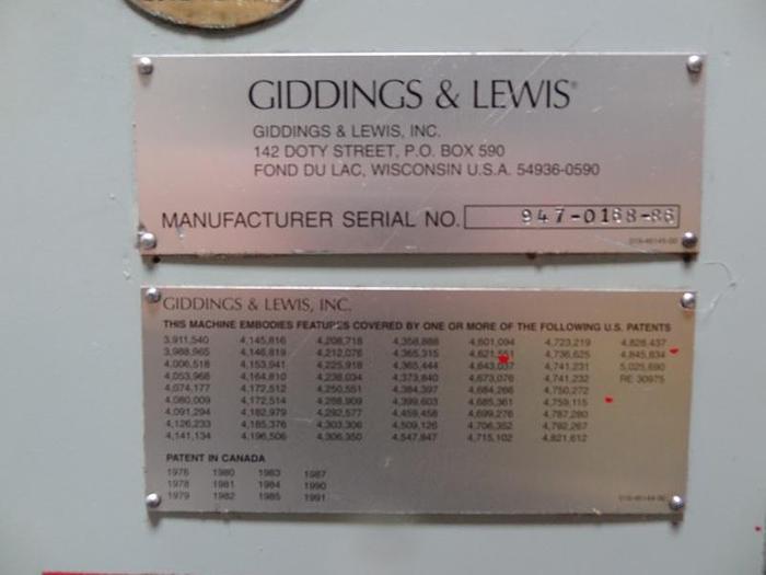 Used GIDDINGS & LEWIS MODEL HR947 WINSLOWMATIC DRILL GRINDER