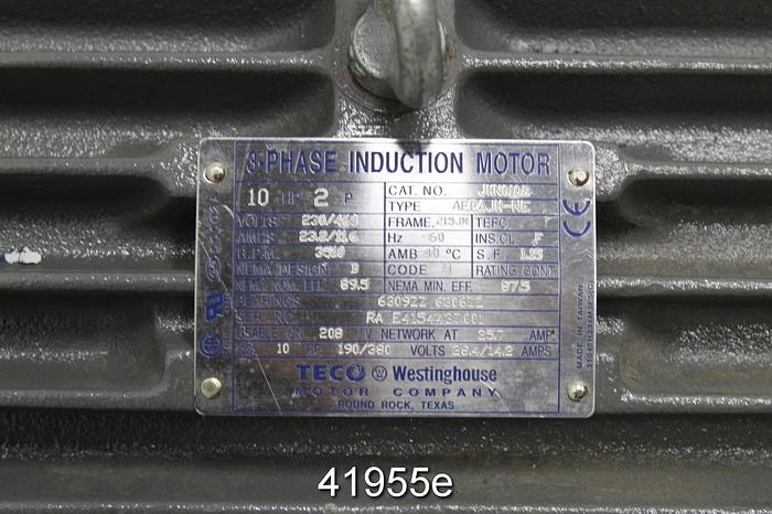 Used Rueck CC 1.5x3x6 Pump, 5-Vane SS Impeller #41955