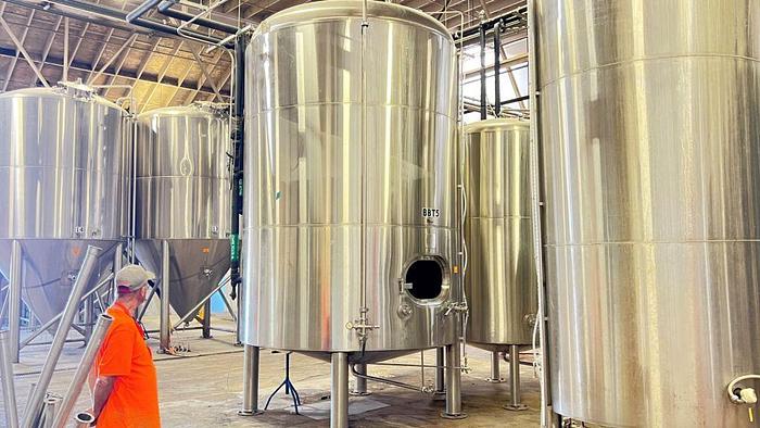 Used Tank, 3,875 Gallon, S/st, Jkt, 30 PSI, 125 BBL BriteTank, JVNW #C744693