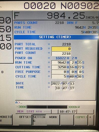 Used 2016 ENSHU GE590H 4-AXIS 630MM HORIZONTAL MACHINING CENTER