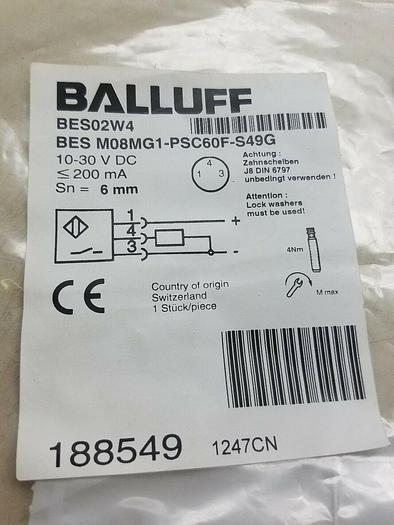 BALLUFF BES02W4 PROXIMITY SWITCH -FREE SHIPPING