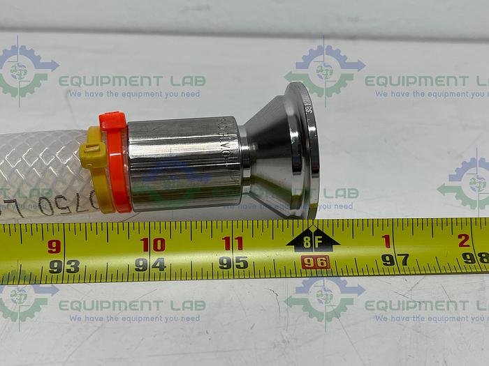 Used Saint Gobain 23035763 Pure Fit 96" Hose w/ 3/4" to 1 1/2" Sanitary Fitting 90PSI 23035763 Pure Fit 96" Hose w/ 3/4" to 1 1/2" Sanitary Fitting 90PSI