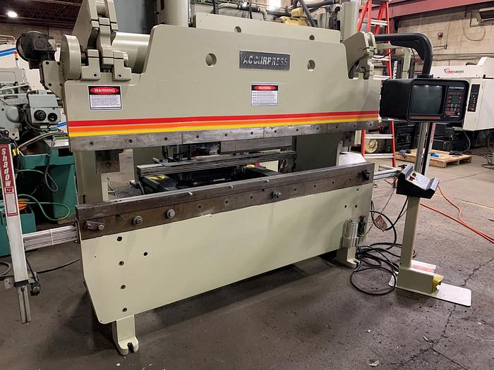 Used 60 TON X 8', ACCURPRESS CNC PRESS BRAKE, MODEL 7608