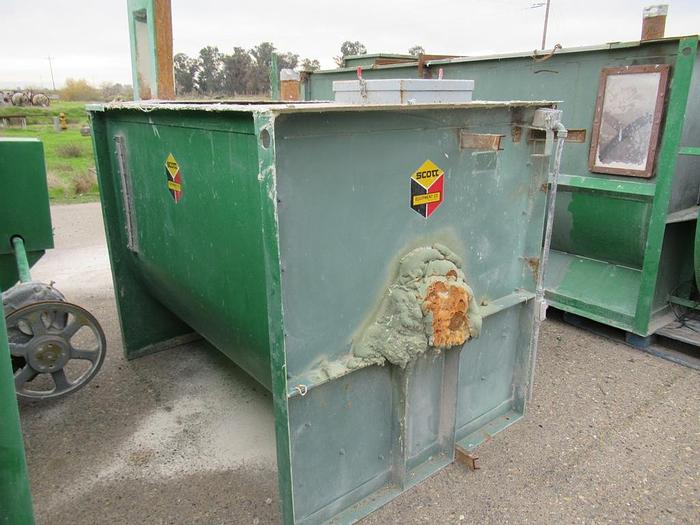 Used Mixer, Ribbon, 75 CF, C/St, Scott, Hopper, Dust Collector, #S741694