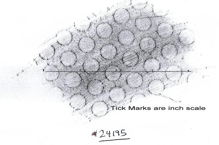 Used Downingtown  Suction Couch Roll, 23" X 97" Drilled Face, 101 7/8 Overall Face, Approximate 118-1/2" Bearing Centerlines, 8" Suction Box, 3/8" Holes. #24195