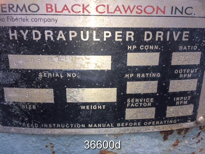 Used Black Clawson No. 3 Pulper Drive, 4/1 Ratio #36600