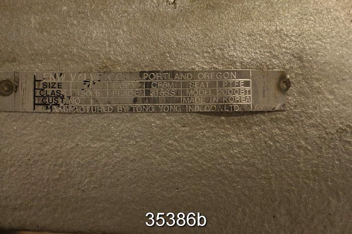 Used FNW 14" Hand Operated Knife Gate Valve #35386