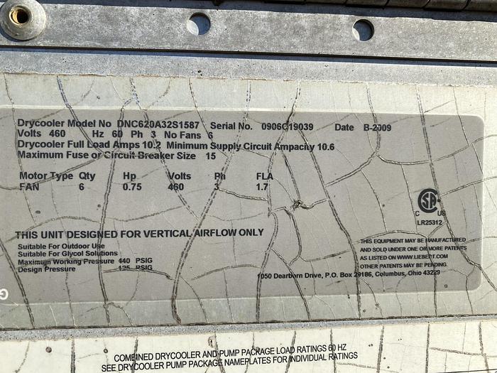 Used LIEBERT DRY COOLER (On Hold)