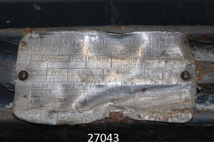 Used Reliance  Reliance 40 Hp Ac Motor.  230/460 Volts, 364T Frame, 1175 Rpm. #27043