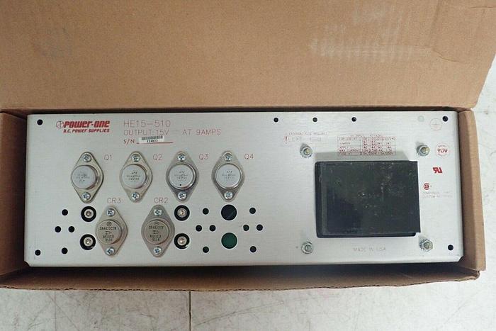 Used Power-One Model HE15-510 DC Power Supplies