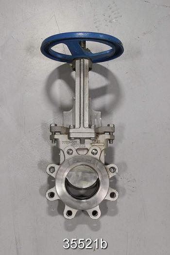 Used Velan L12-0320C-13BL 4" Hand Operated Knife Gate Valve #35521