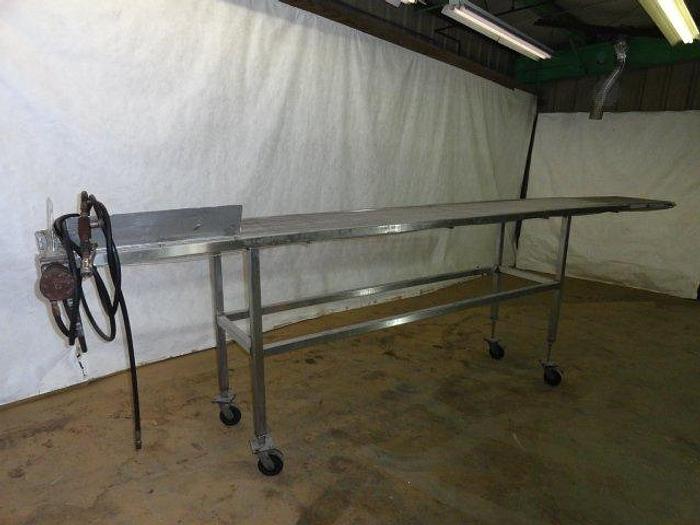 Used Stainless Steel Wire Belt Conveyor; 20"W x 15'6"L
