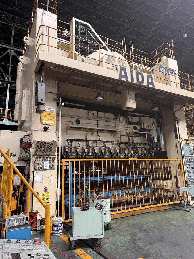 Used 1500 tons Press Sheet Stamping Mechanical Aida FT4-150G