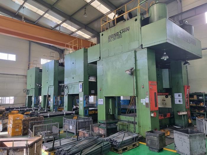 Used Sheet Stamping Line Mechanical Dongshin 600T-300T-300T-300T