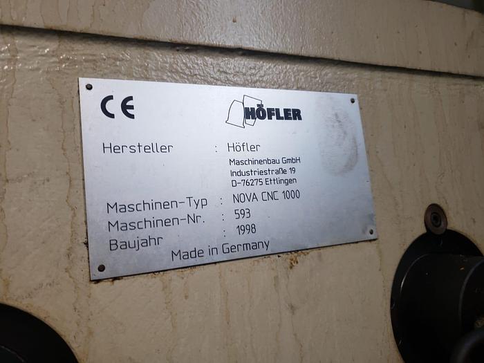 Used Gear Grinder Hofler NOVA1000CNC