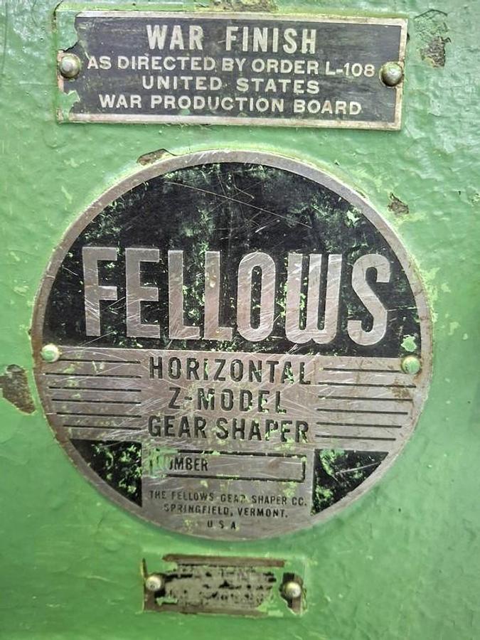 Used Gear Shaper Fellows 