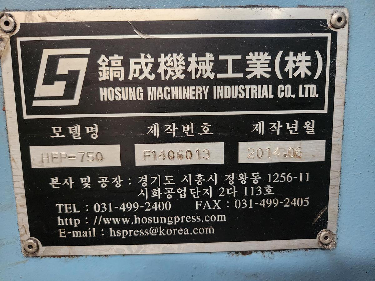 Used 750 tons Hot Forging Line Hosung HFP750