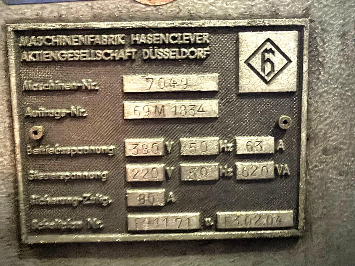 Used 630 tons Press Friction Screw Hasenclever FPRN200/500/300/800