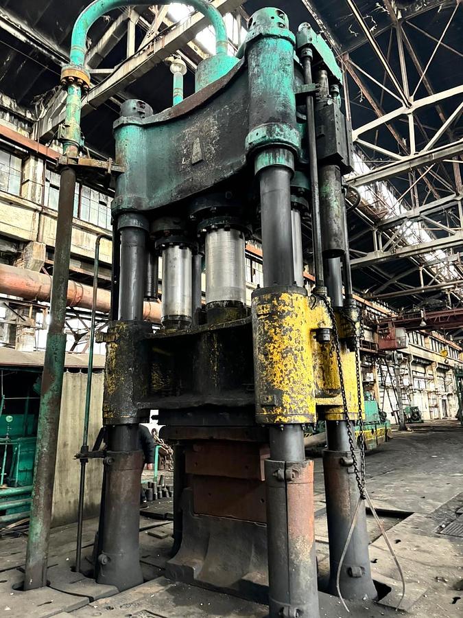Used 1250 tons Press Forging Open Die Hydraulic Dnepropetrovsk PB1341