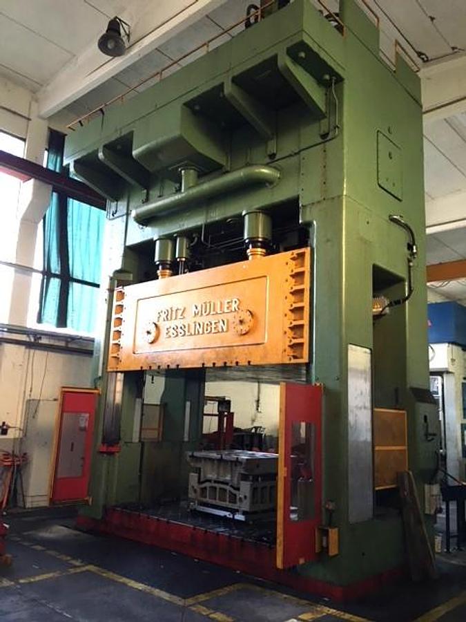 Used 1000 tons Press Sheet Stamping Hydraulic Muller BZE1000 32.4.16