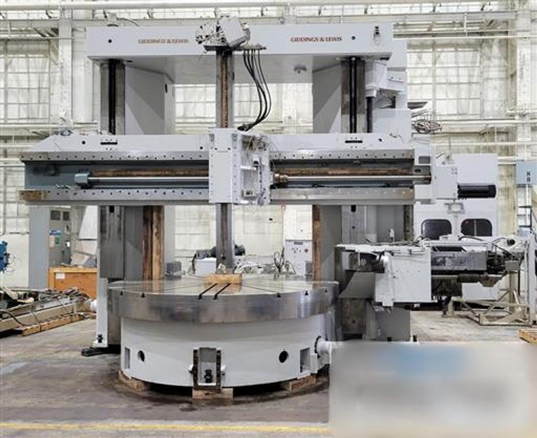 Used Lathe Vertical Turning CNC Giddings & Lewis VTC-2500