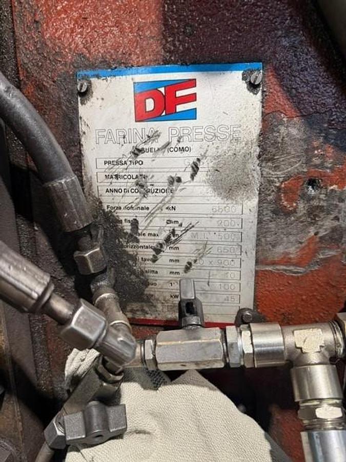 Used 650 tons Press Hot Forging Farina GAS650