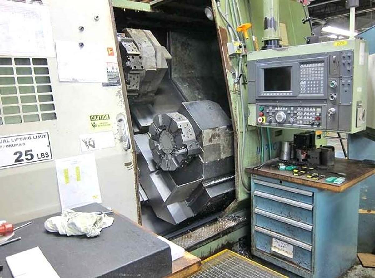 Used Lathe Vertical Turning CNC Okuma LU-35