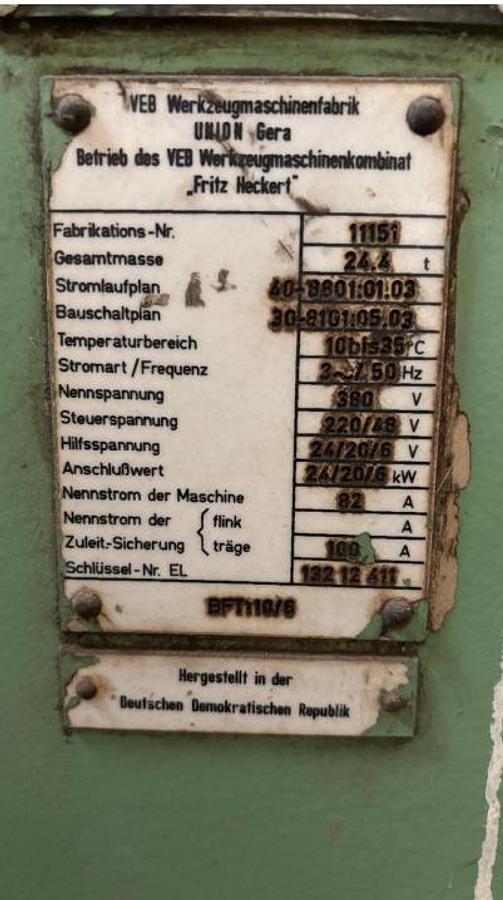 Used Borer Horizontal Table Type Ceruti