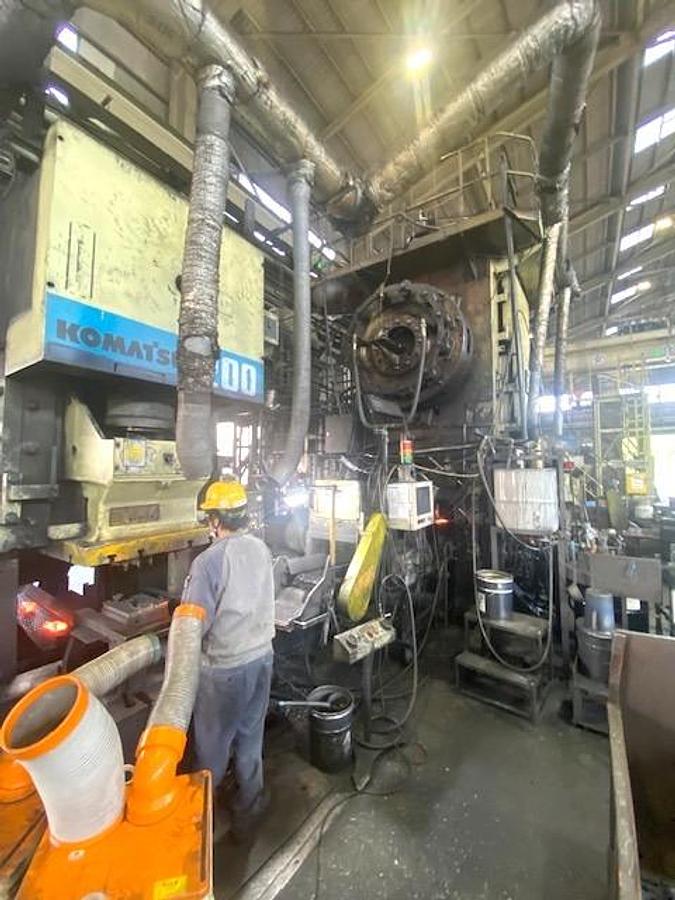Used 1600 tons Hot Forging Line TMP Voronezh Russia KB8042