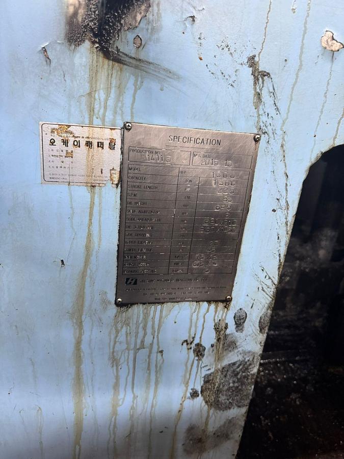 Used 1300 tons Press Hot Forging Hosung HFP-1300