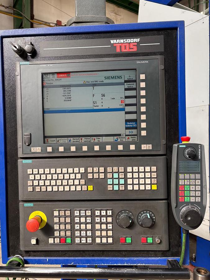Used Borer Horizontal Table Type CNC Tos Varnsdorf WHQ105