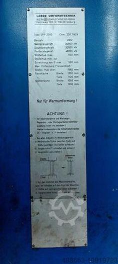Used Press Friction Screw Lasco SPP200