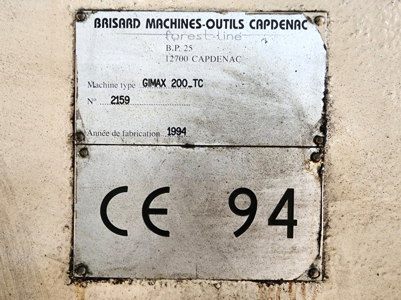 Used Borer Horizontal Floor Type CNC Line Forest