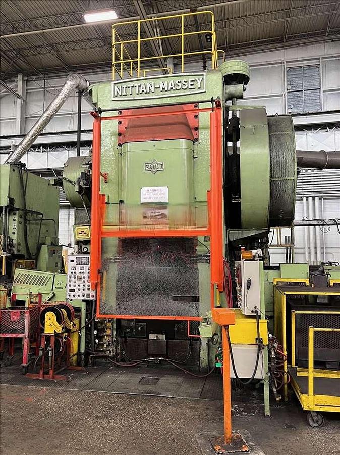 Used 2000 tons Hot Forging Line Nittan Massey MHFP2000-LW