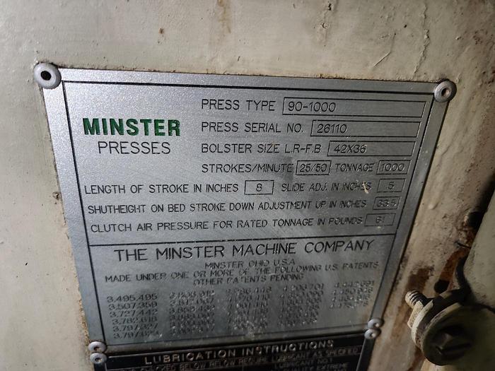 Used Press Knuckle Joint Minster