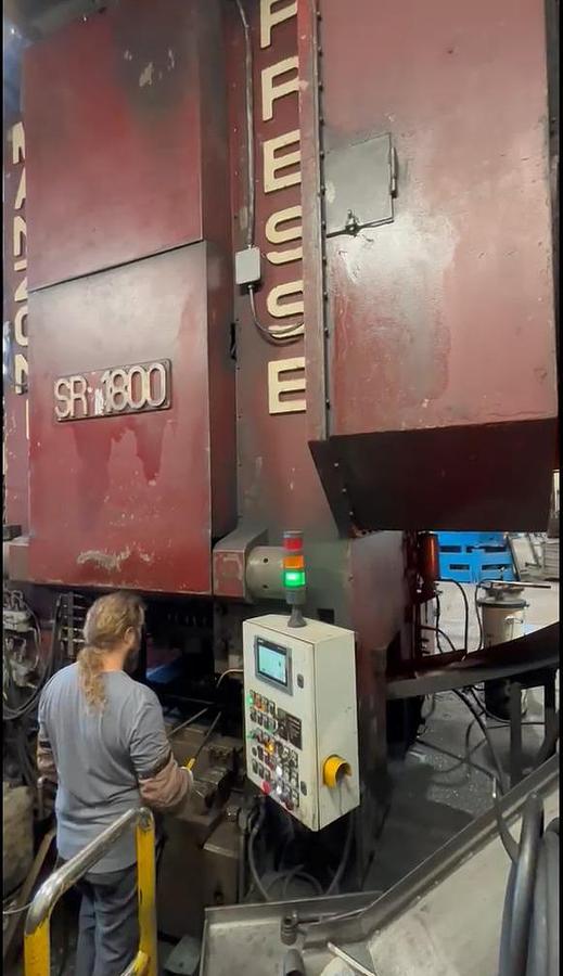 Used 1800 tons Press Hot Forging Manzoni SR1800
