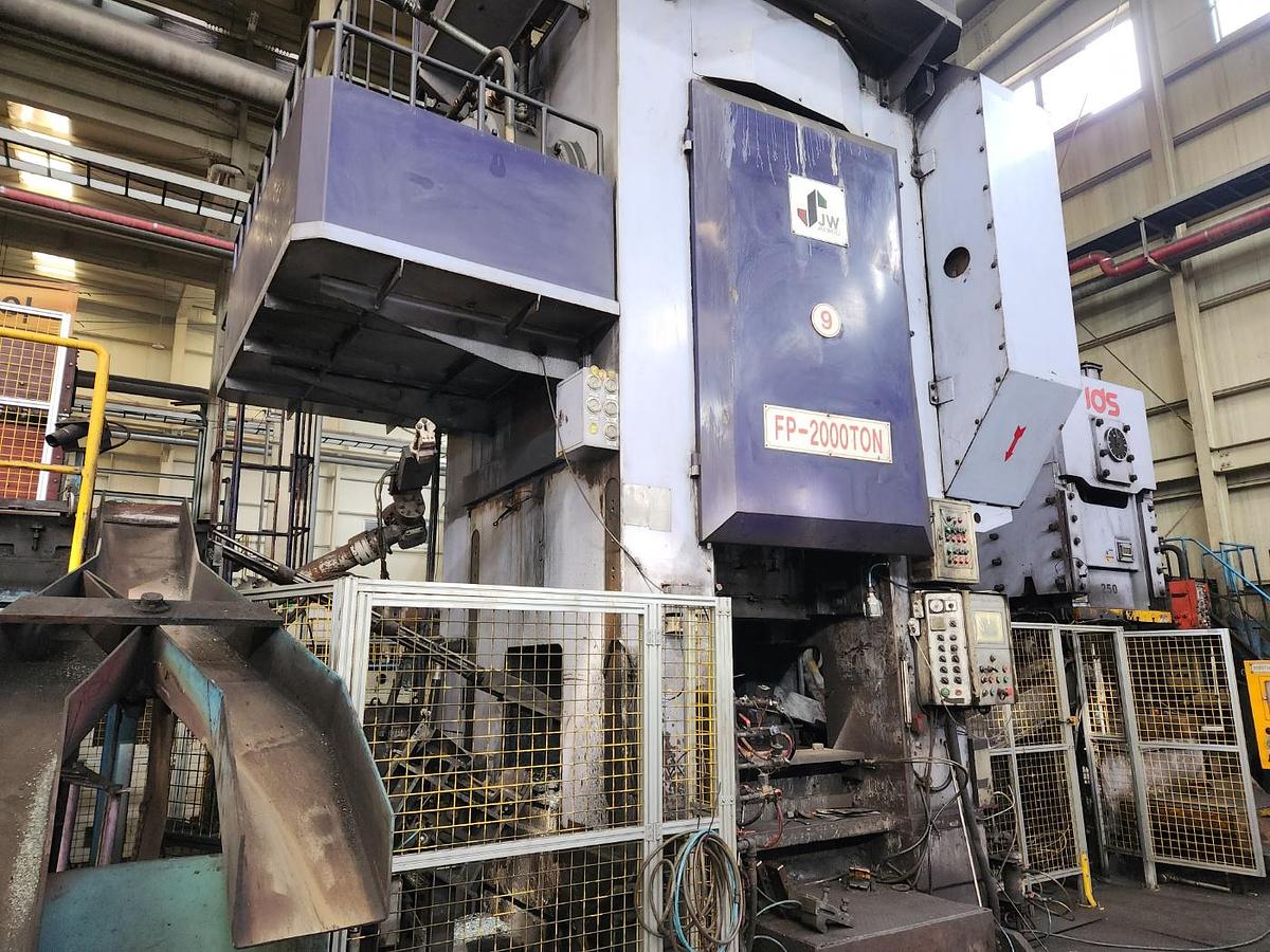 Used 2000 tons Hot Forging Line Jaewoo (J&H) FP2000