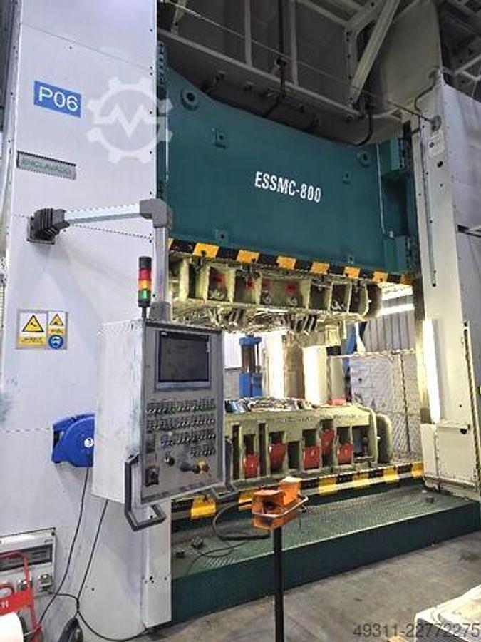 Used 800 tons Press Sheet Stamping Hydraulic Loire 800-150
