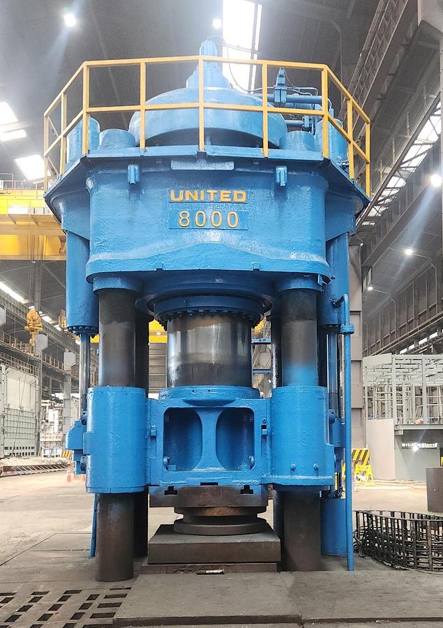 Used 8000 tons Press Forging Open Die Hydraulic United