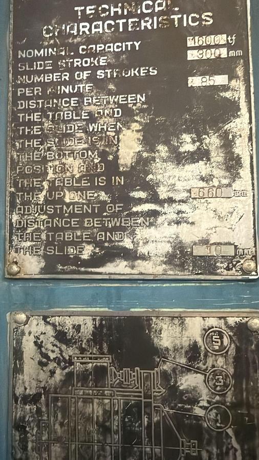 Used 1600 tons Press Hot Forging TMP Voronezh KB8042