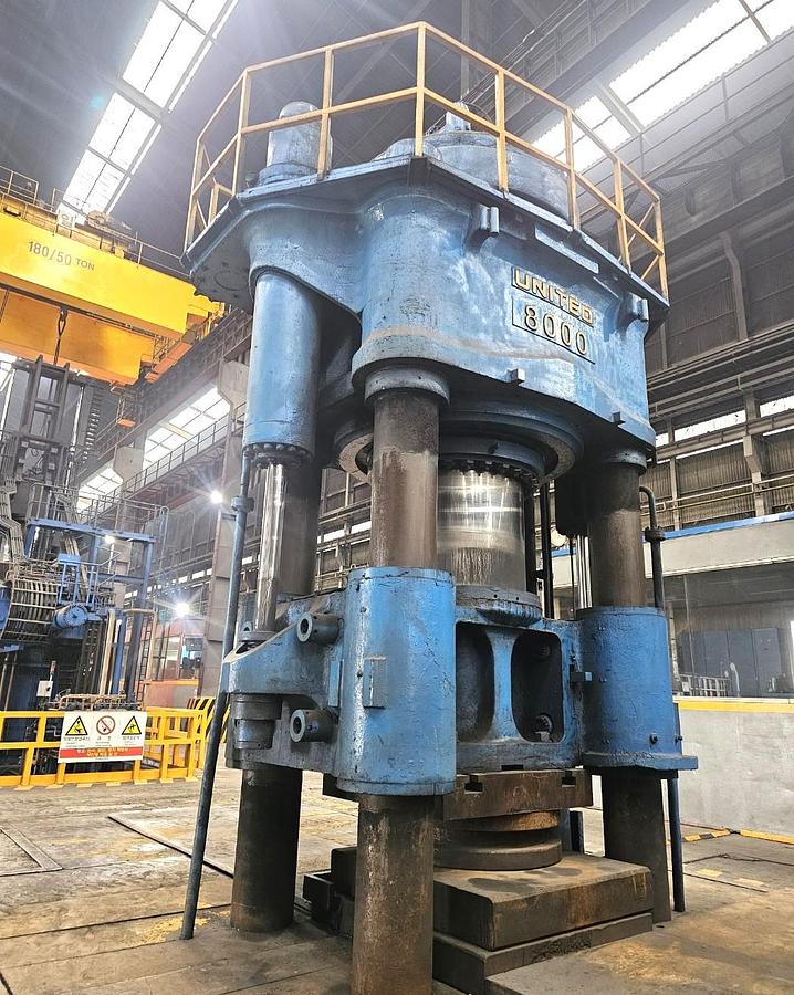 Used 8000 tons Press Forging Open Die Hydraulic United