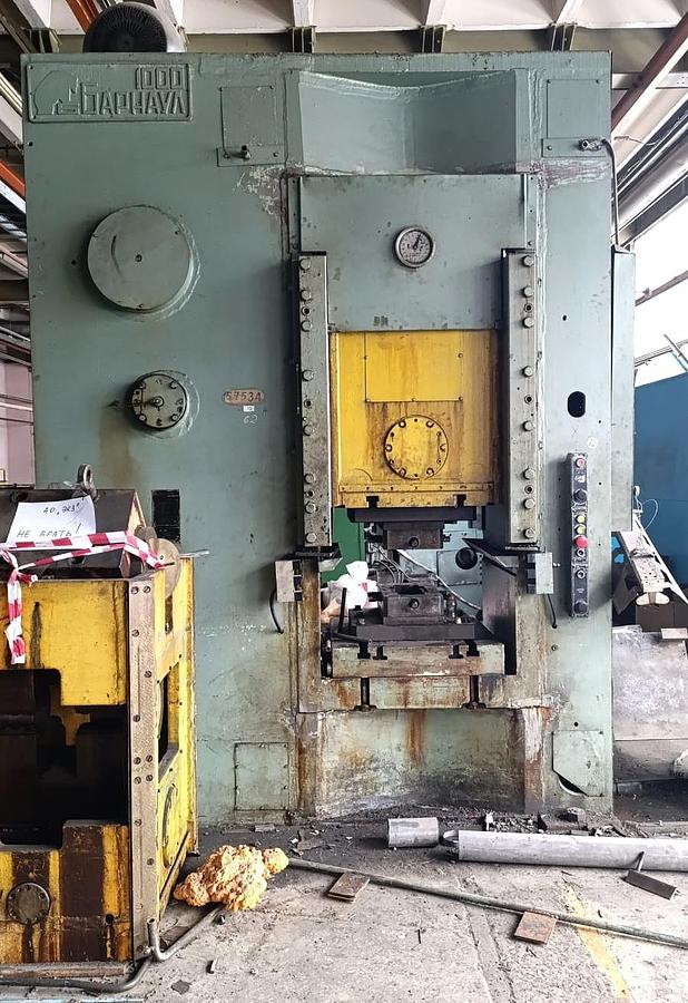 Used 1000 tons Press Knuckle Joint Coining Barnaul KB8340