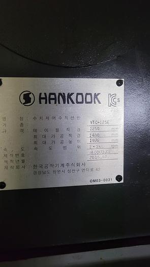 Used Lathe Vertical Turning CNC Hankook VTC-100CNC