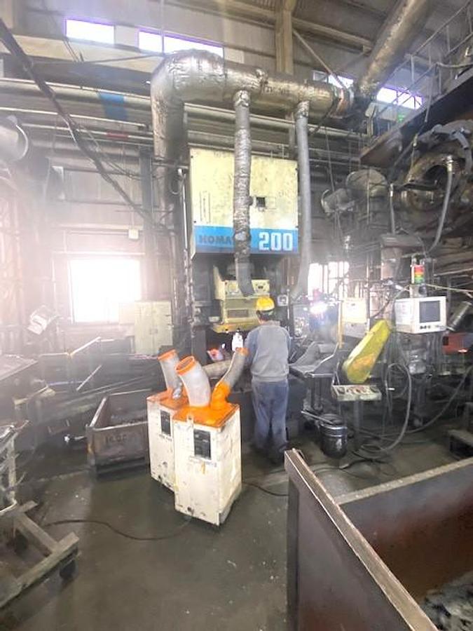 Used 1600 tons Hot Forging Line TMP Voronezh Russia KB8042