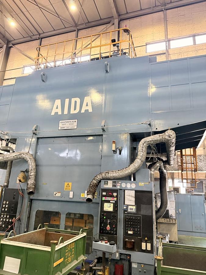 Used 1200 tons Press Cold Forging Aida CFT-1200