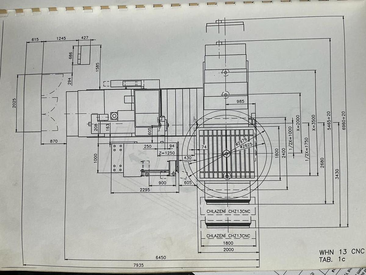 Used Borer Horizontal Table Type CNC Tos Varnsdorf WHQ13