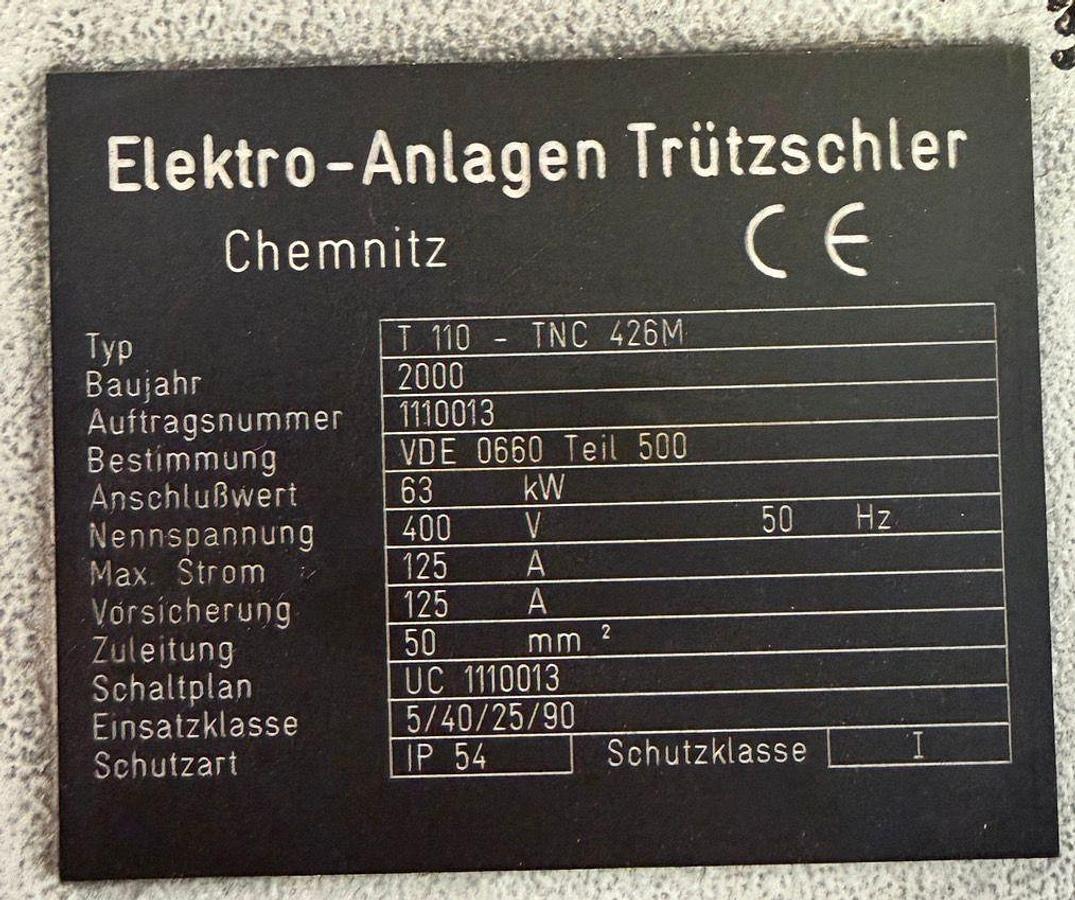 Refurbished Borer Horizontal Table Type CNC Union BFT110
